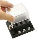 6-Way Car Fuse Box Block Holder with LED Indicator 12V-32V Marine SUV Yacht