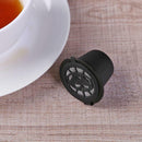 3pcs Refillable Reuse Coffee Capsule Filters for Nespresso Machine (Black)