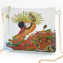 DIY Swan Special Shaped Diamond Painting Women Leather Chain Crossbody Bags
