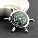 Compass Alloy Keychain Camping Hiking Outdoor Travel Portable Tool Practica U0J2
