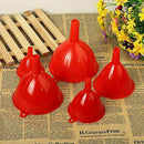 5PCS Plastic Funnel Fill Liquid Lab Car Petrol Oil Tool Water Fuel Kitchen H5L6