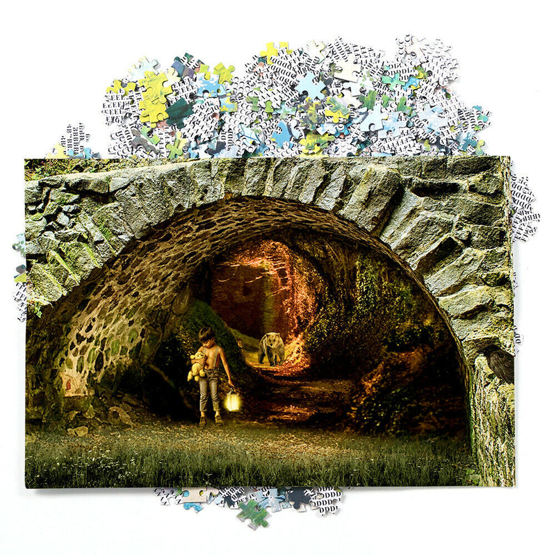 1000pcs/set DIY Tunnel Boy Puzzle Picture Early Educational Jigsaw Games