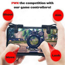 1 Pair Phone Mobile Gaming Handle for L1R1 Shooter Controller PUBG Game