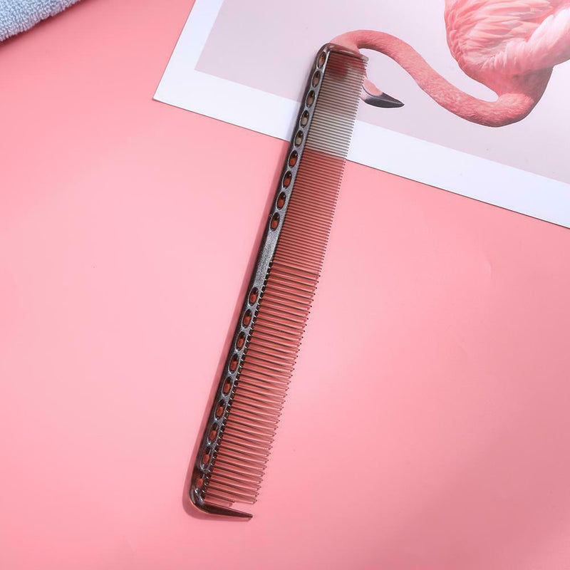 Pro Carbon Anti Static Hair Styling Comb Wide Teeth Hairdress Brush (1807)