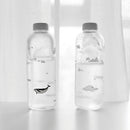 Hamo 1000Ml Seal Whale Glass Water Bottle With Sleeve Creative Sport Bottle