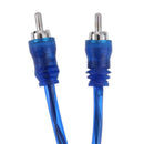 1pc 30cm 2 RCA Male to 1 RCA Female Copper Aluminum Cable for Car Audio