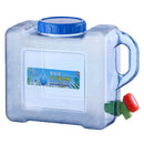 5L Capacity Outdoor Water Bucket Portable Picnic Water Tank Container w/ Faucet