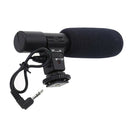 Interview Microphone Condenser Mic for DSLR Camera Photography 3.5mm Jack