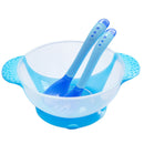 Non Spill Feeding Toddlers Suction Bowl 6pcs Tableware Set with Spoon Fork