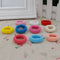 90Pcs/ Pack Elastic Candy Color Baby Girls' Towel Hair Ropes Kids' Hair Bands M&