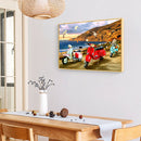 Diamond Painting Seagull Scooter DIY Full Round Drill Wall Picture 40x30cm