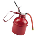 Metal Oil Can 500cc Flexible Spout Lubrication Fluids Pump Action Nozzle