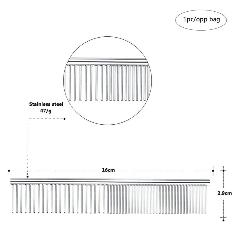 Stainless Steel Hair Trimmer Comb Puppy Cat Cleaning Brush Pet Shedding Grooming