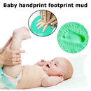 3PCS20g Baby Care Hand Foot Inkpad Soft Clay Washless Footprint Mud (Green)
