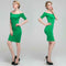 Sexy Women Off Shouder Bodycon Party Evening Cocktail Pencil Dress Green M A