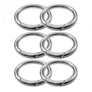5pcs Mini Circle Round Carabiner Spring Snap Clip Hook AU Hiking Keychain G J2J0