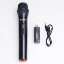Handheld Wireless Microphone System VHF Mic with Receiver Adaptor For Karaoke