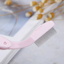 1Pcs Foldable Eyelash Comb Mascara Separator Lash Curl Metal Eyebrow Brush Too3C