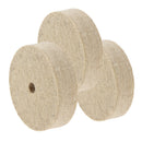 3Pcs Buffing Polishing Wheel Fiber Grinding Wheel with 10mm Bore Fits for Bench