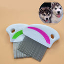 Stainless steel needle comb hair brush shedding flea for cat dog pets trimmer JR
