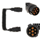 Trailer Spring Coil 7-pin Plug Socket Extension Cable Car Lead Towing Wire OZ