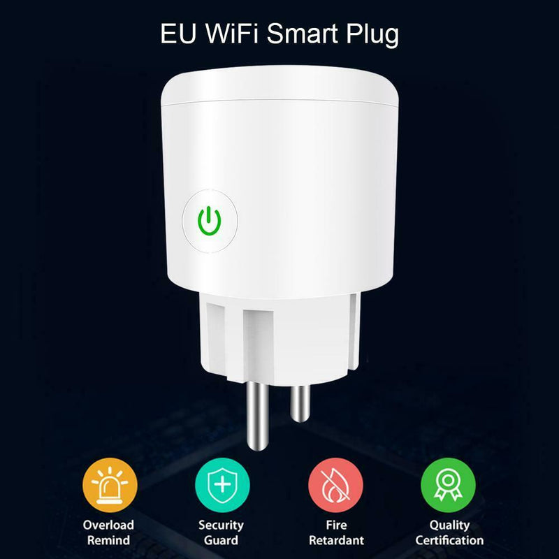 EU Plug WiFi Socket Smart Phone Timing Outlet Switch Remote Control (16A)