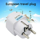 Portable CA UK US AU to EU European Power Socket Plug Travel Converter Adap Z0B9