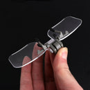 2X Magnifier Glasses Lightweight Magnifying Glass w/ Clip For Needlework Reading