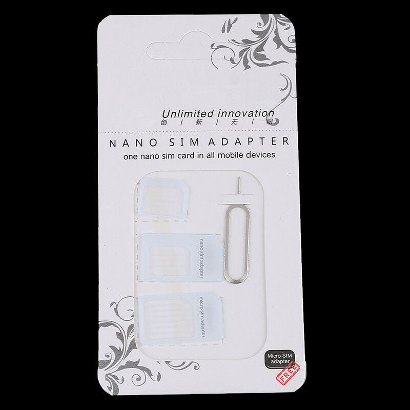 10x 4in1 Nano Sim Card to Micro Sim Card & Standard Sim Card Adapter ConvTOCA