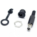 15 sets 5.5x2.1mm DC power connector male female dc socket jack + short plu J5X2