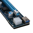 PCI-E 1X to 16X Extender Riser Card 6Pin Cable with LED Light for BTC Miner