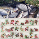 96pcs / set Trout Bait Dry Fly Fishing Hooks Streamer Lure Kit with Case Box