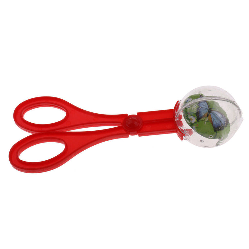 2x Plastic Bug Catcher Scissors Insects Catch Scissors Clamp Toys for Kids
