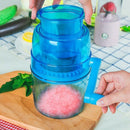 1L Portable Hand Crank Manual Ice Crusher Shaver Kids Shredding Snow Cone M G9K1