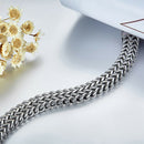 Stainless Steel Cuban Curb Link Chain Bracelet Men Women Hip Hop Jewelry M&E