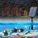 Solar Powered Super Bright 3 Submersible Lamps 18 Leds Projector Light Gard