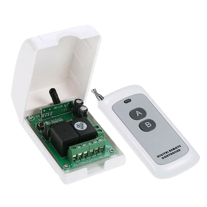 433Mhz Wireless Remote Control Switch DC 12V 2CH Relay Receiver Controller