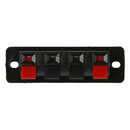 Single Row 4 Position Cable Clip Socket Push Type Speaker Terminals 5PCS Z2A2