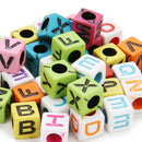 200pcs Mixed Kids DIY Necklace Bracelets Hair Accessory Making Letter Beads