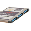 Laptop 54mm Express Card Converter to 3Port USB3.0 Adapter High Speed Card