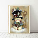 5D DIY Full Drill Diamond Painting Xmas Snowman Cross Stitch Embroidery Kit