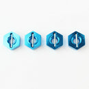 1Set/4Pcs Metal Hexagon Set For Wltoys 12428 12423 1/12 Speed Rc Car Feiyue