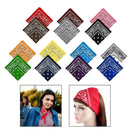 14pcs Novelty Cotton Paisley Print Bandana Scarf Head Wrap Handkerchief