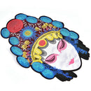 Large Beijing Opera Facial Chinese Opera Patch Character Embroidered Applique BX
