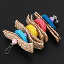 Parrot Toys Pet Bird Bites Climb Chew Toys Parakeet Budgie Hanging Swing hv2n