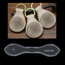 Pack of 2 Acrylic Leather Templates Key Chain Pattern Stencil Tool