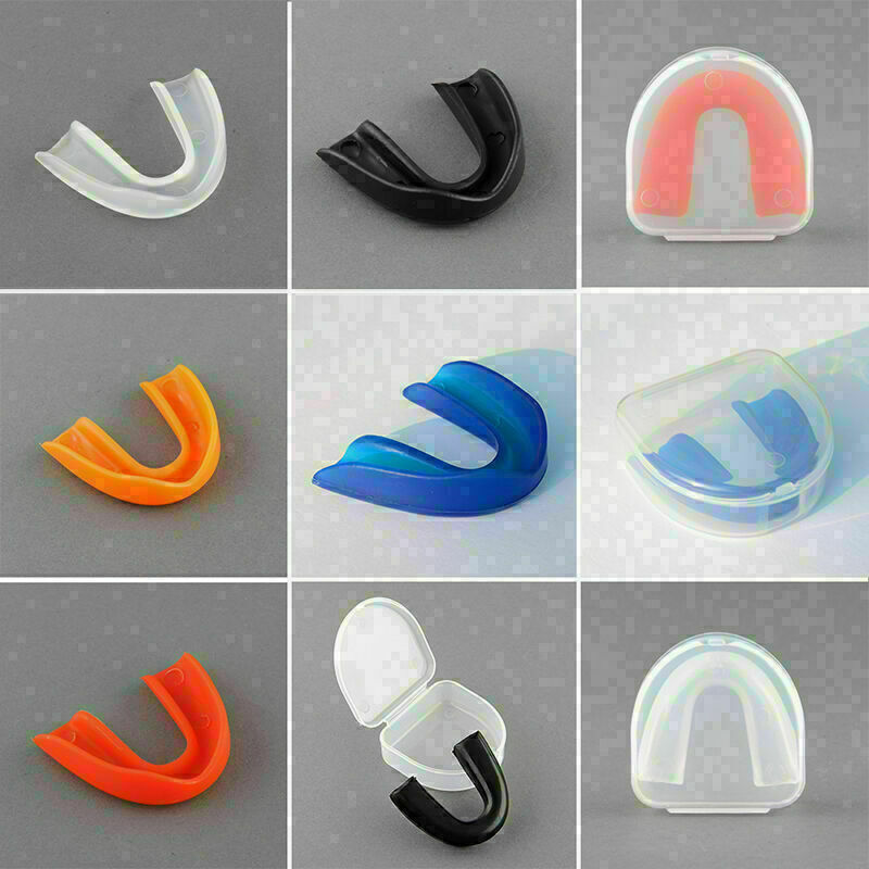 1set Sport Gum Shield Teeth Protector Mouth Guard Piece Rugby Football  Box D1H8