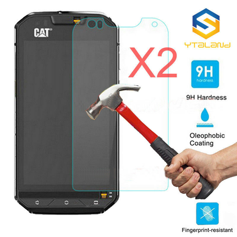 2X Real Tempered Glass Guard Screen Protector Film For Cat S60 Film Protector