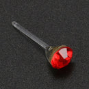 40 Pcs/set Women Girl's Crystal Stud Earrings Christmas Present (size:5mm)