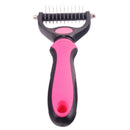 2X(Hair Removal Comb For Dogs Cat Detangler Fur Trimming Brush Grooming Too